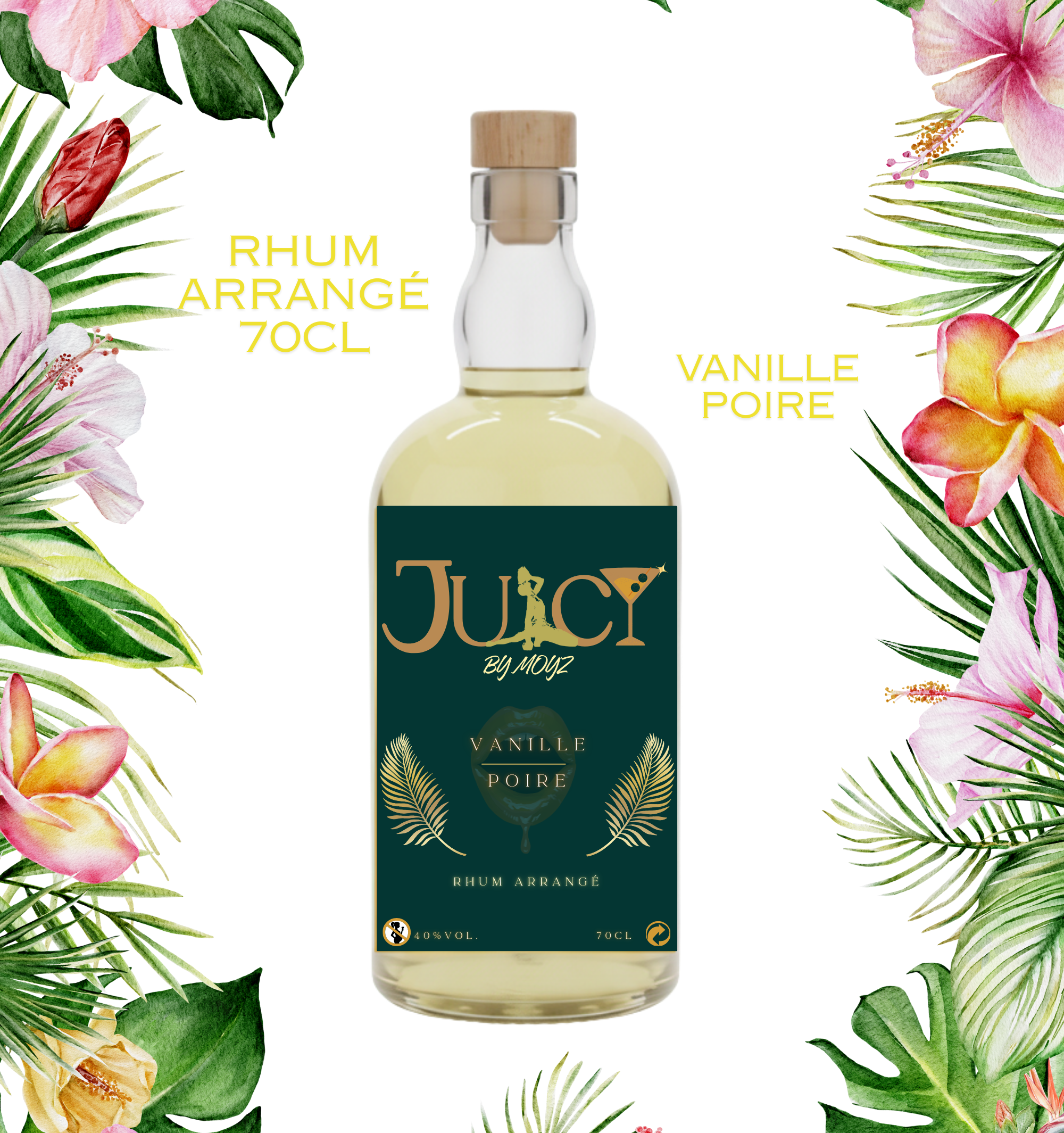 Rhum Arrangé Vanille Poire 70cl